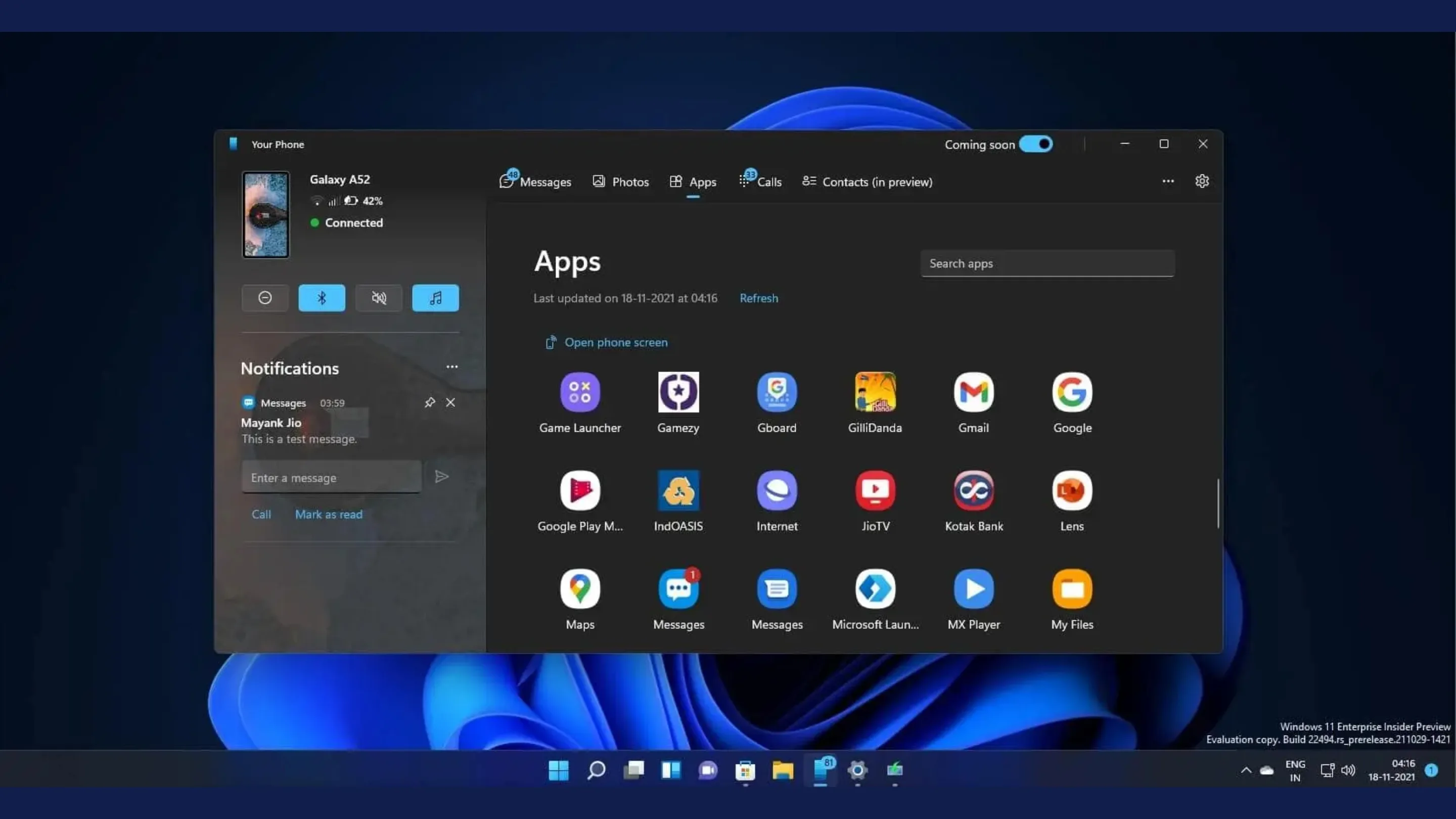 Novo menu iniciar Windows 11