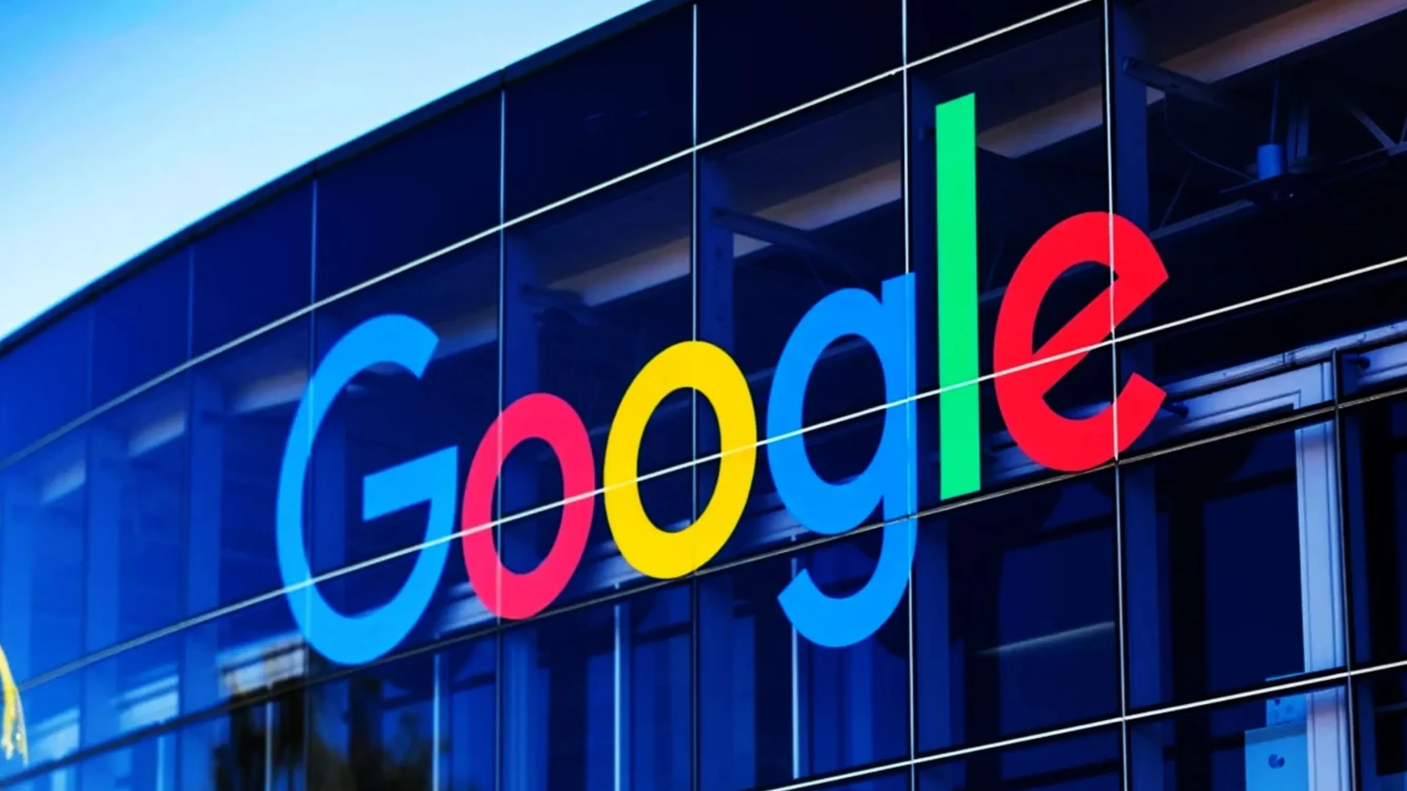 Imagem com a fachada do Google