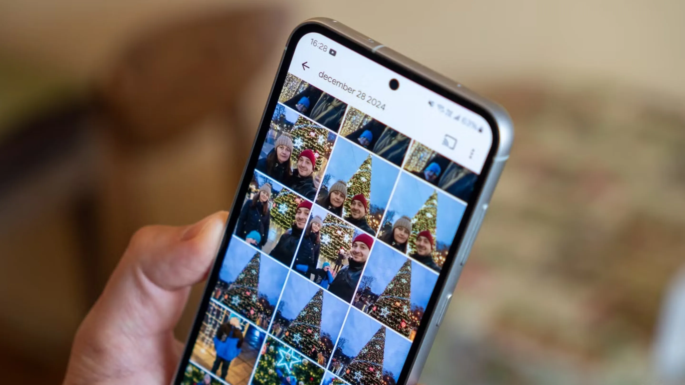 desativar shimmer google fotos