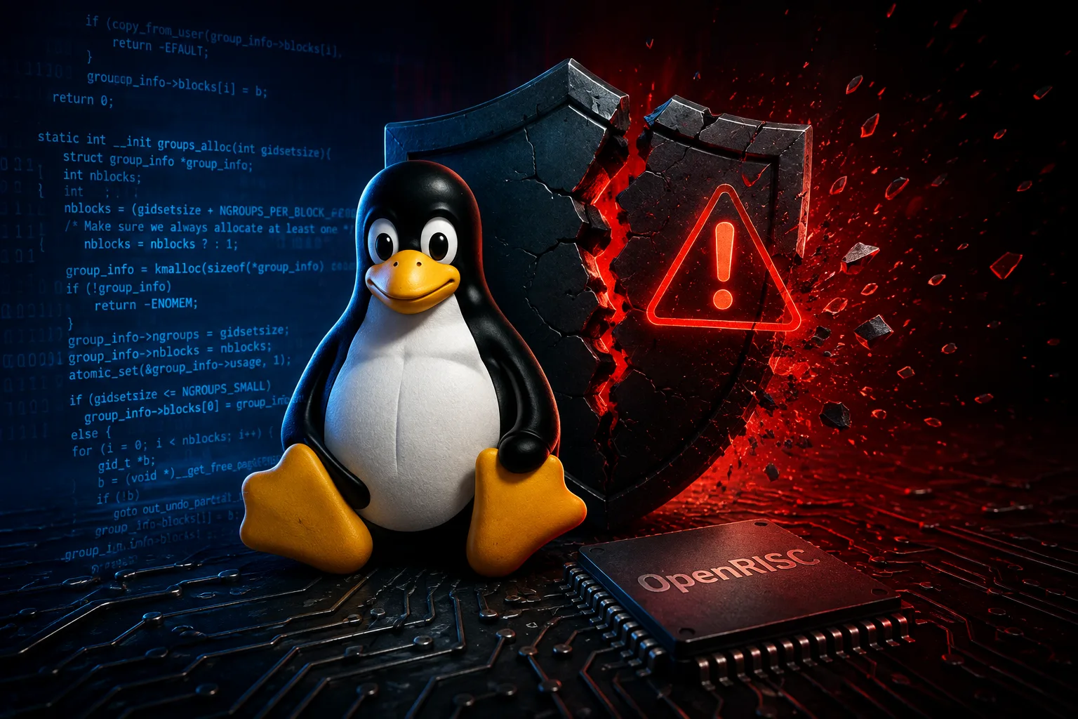 falha kernel linux execucao codigo openrisc
