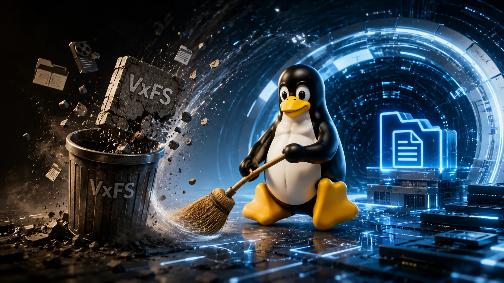 linux 7 3 remove suporte freevxfs 2