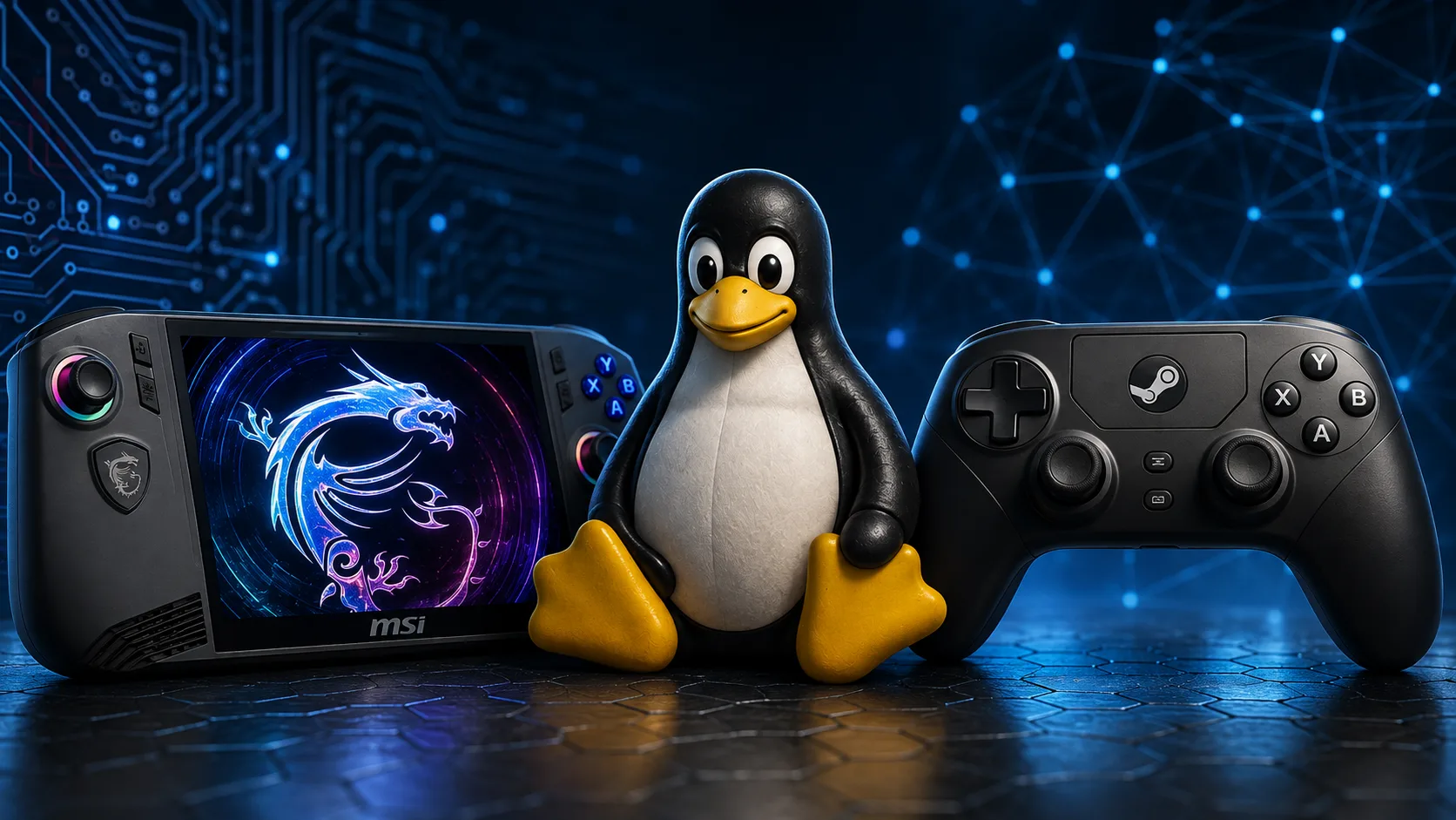 linux 7 3 suporte msi claw steam controller