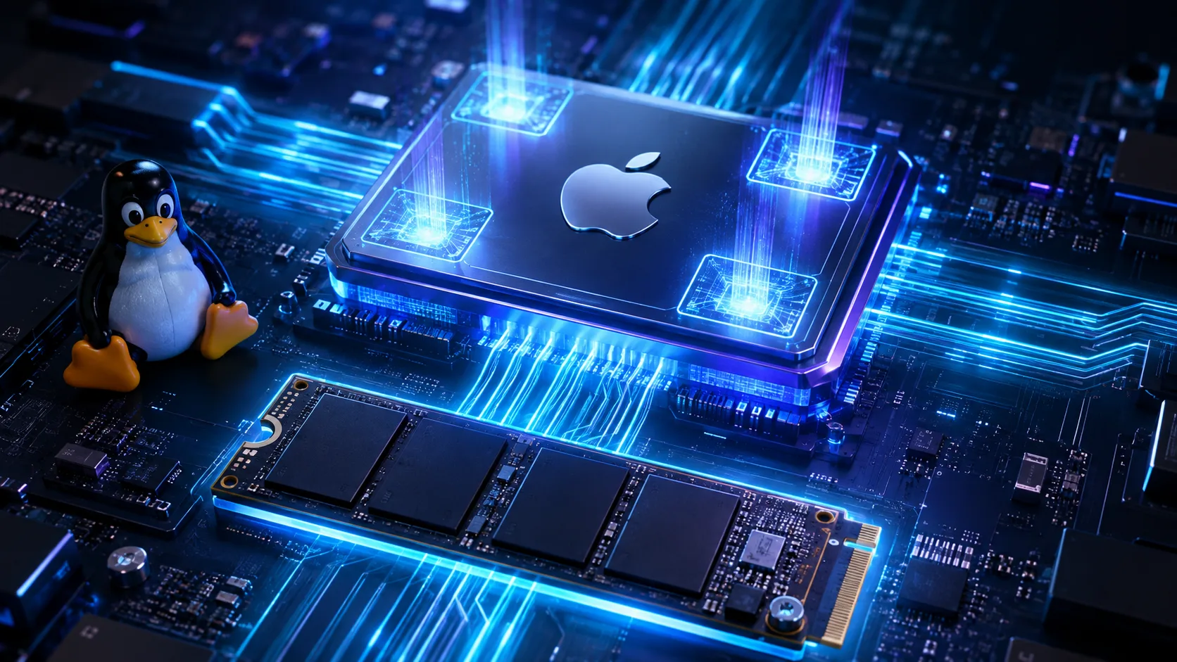 linux suporte driver nvme apple m4