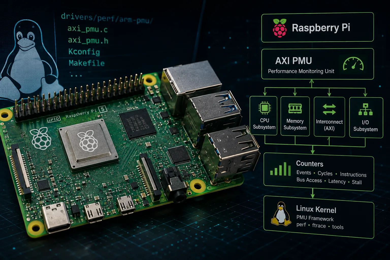 patch linux driver pmu axi raspberry pi