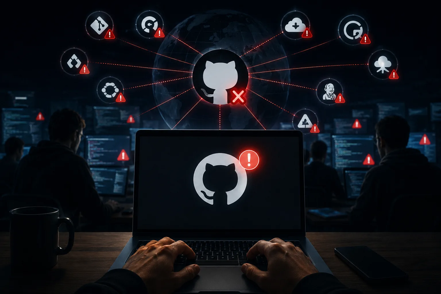 queda github riscos centralizacao software