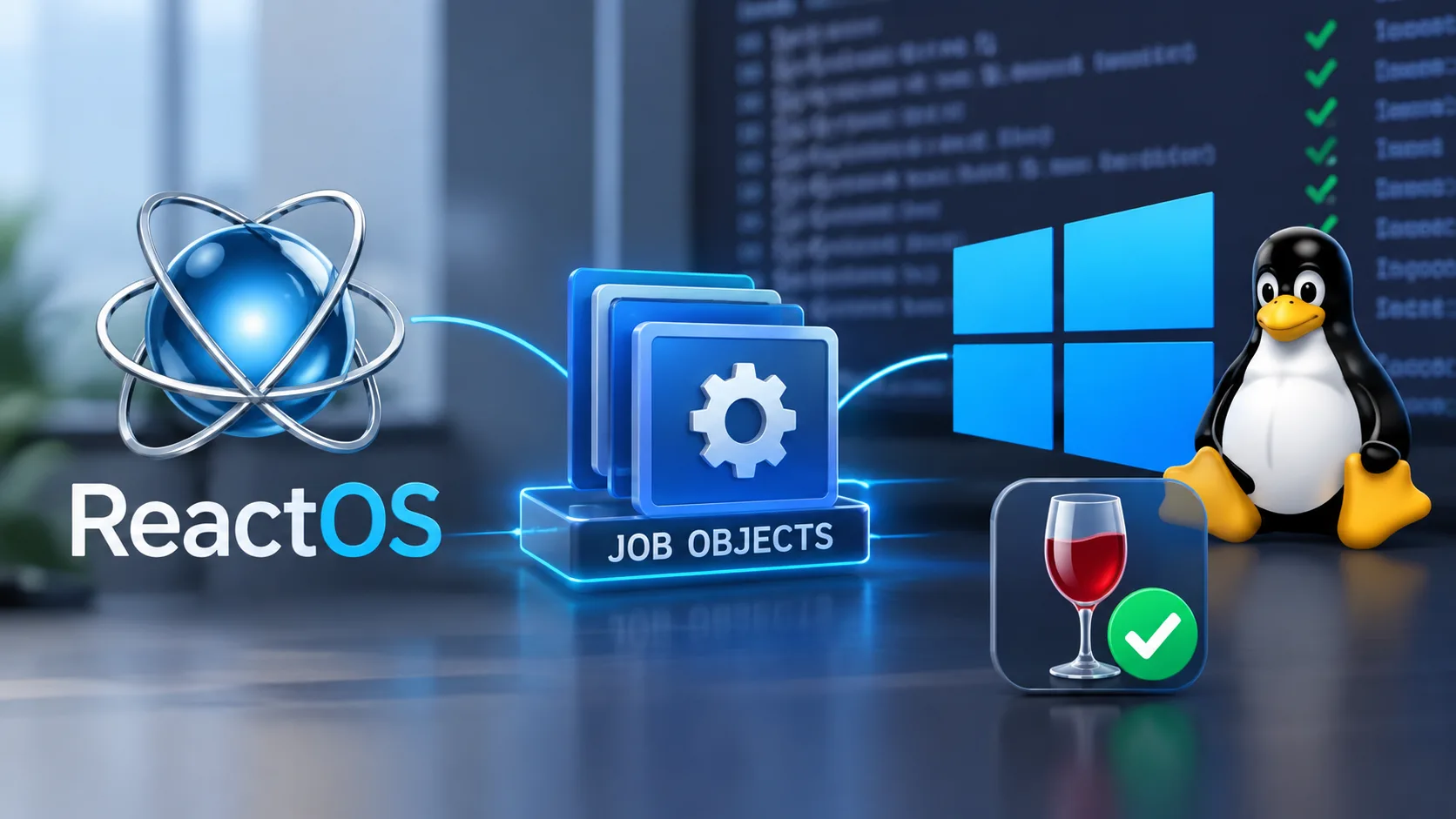 suporte job objects kernel
