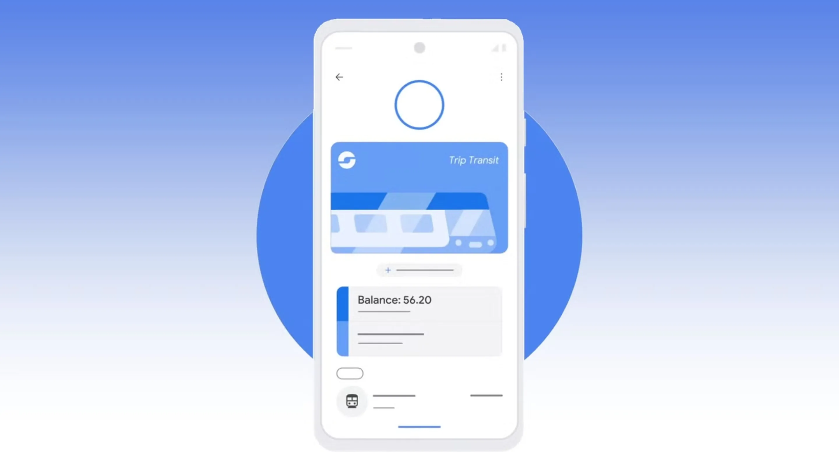 de transporte no google wallet nfc