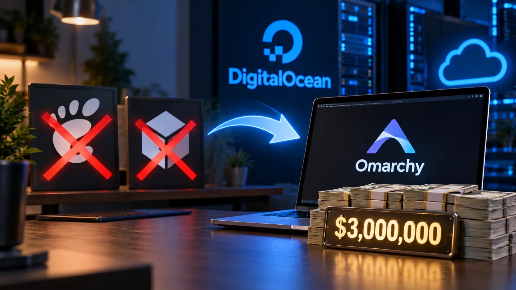 digitalocean cancela patrocinio gnome flathub investe omarchy