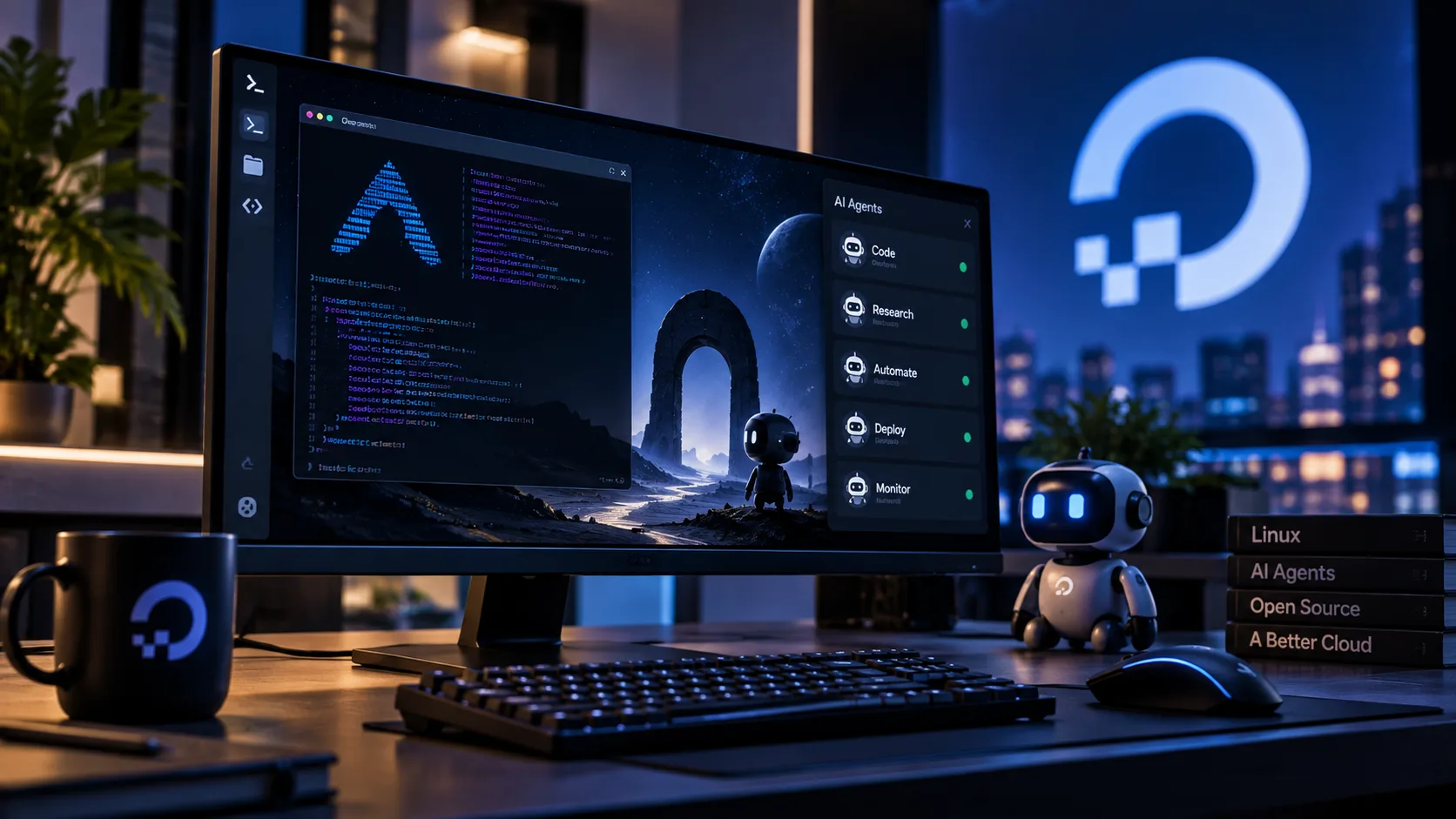digitalocean investe omarchy linux ia