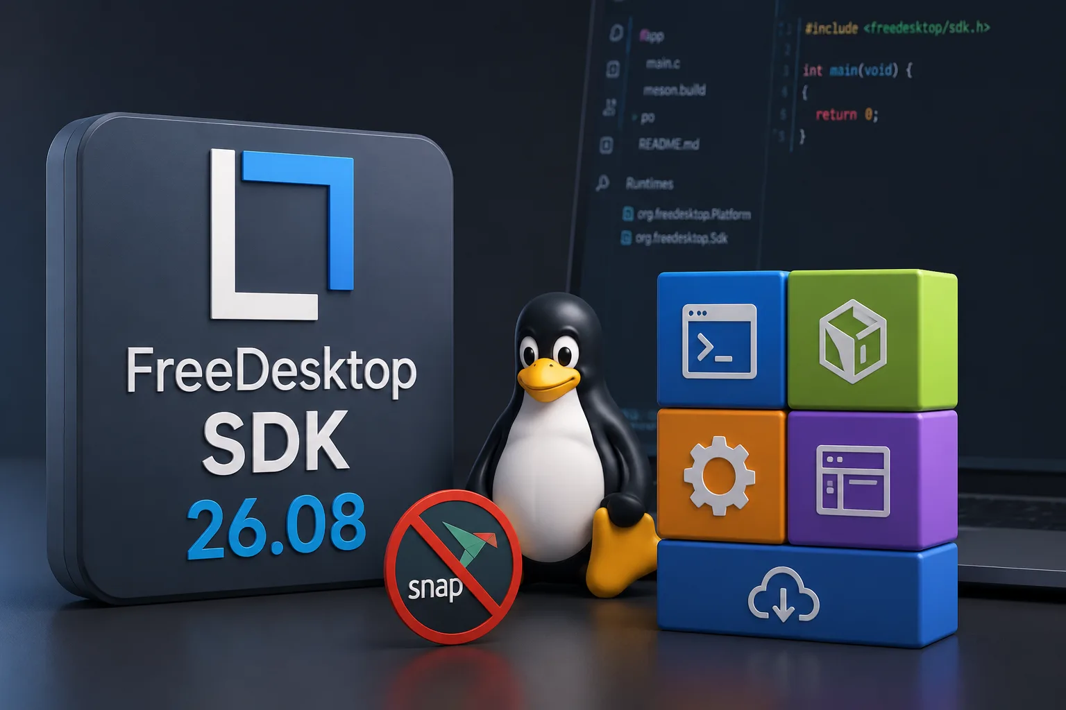 freedesktop sdk 26 08 remove snap atualiza flatpak