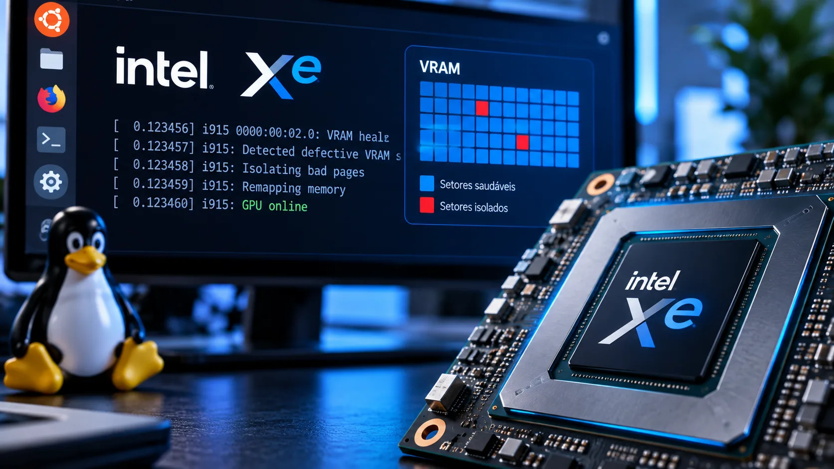 intel xe linux isolamento vram