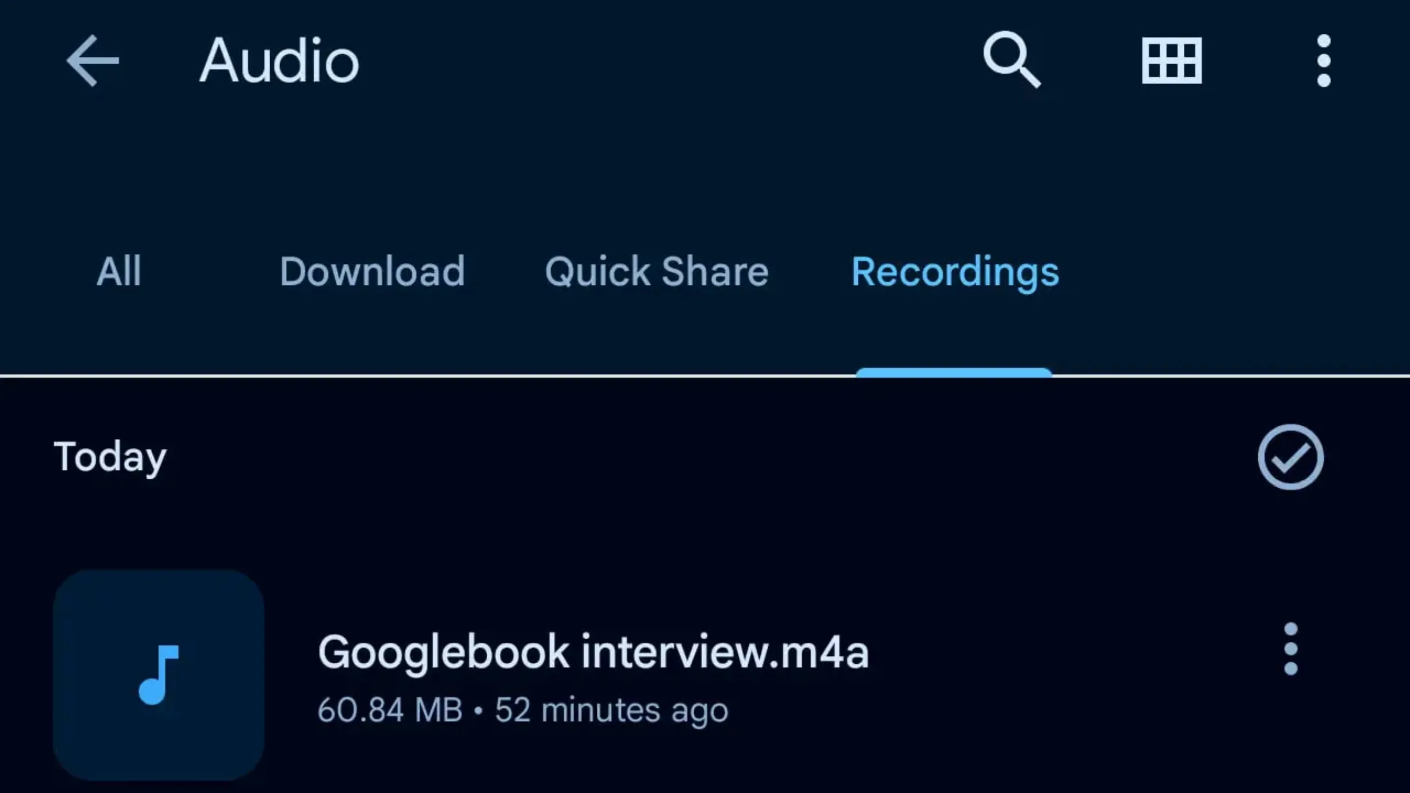 pixel recorder acesso direto arquivos audio 2
