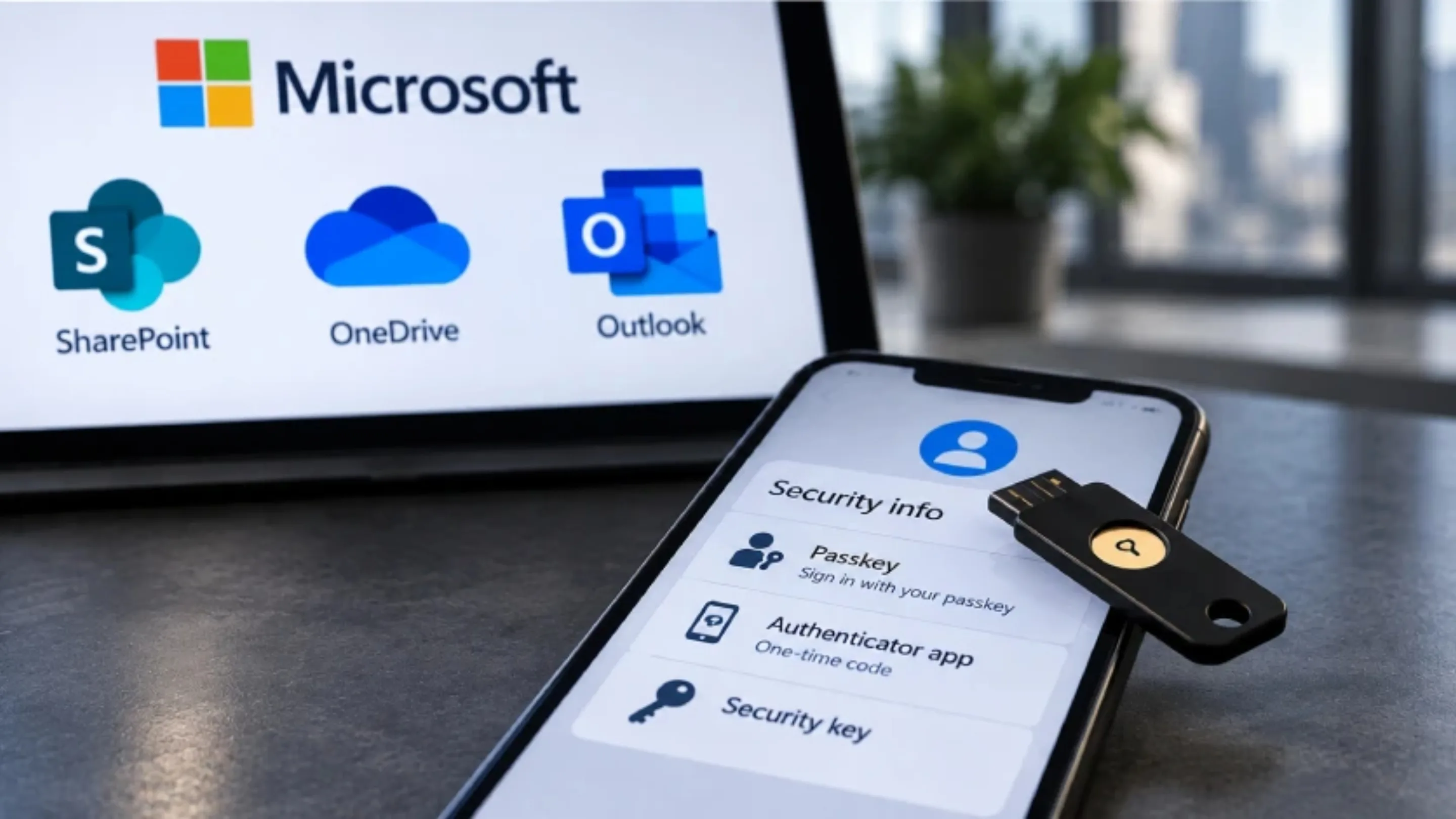 seguranca nuvem microsoft phishing passkeys