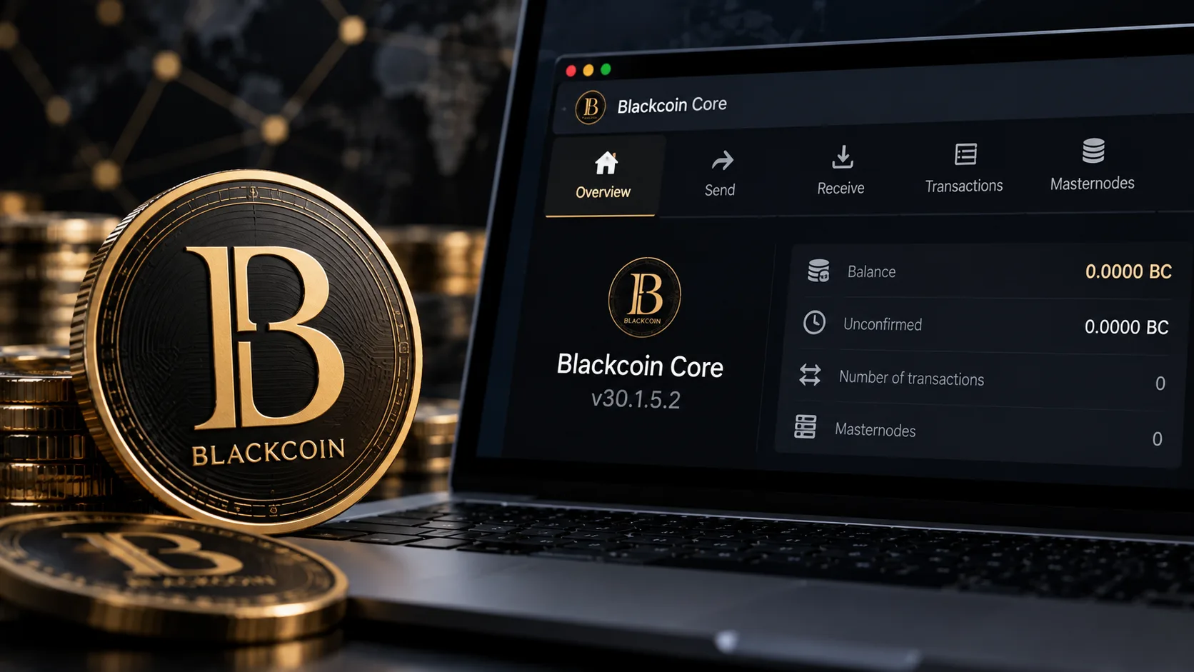 blackcoin core v30 1 5 2 atualizacao carteira