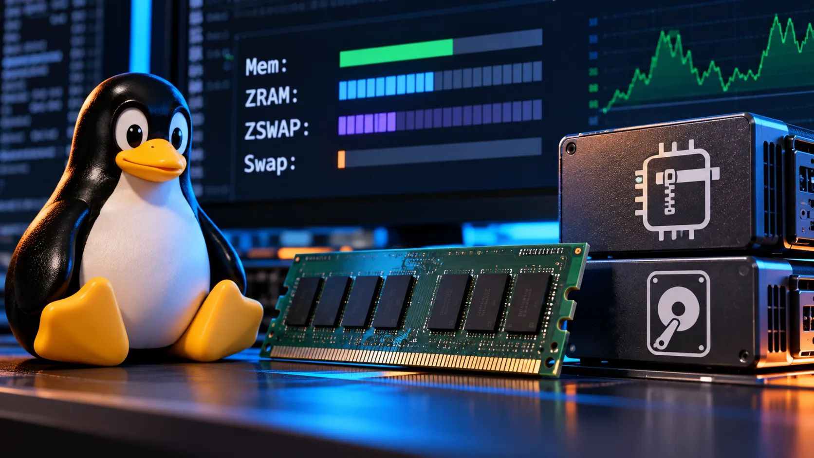 cram linux memoria comprimida sem overhead swap